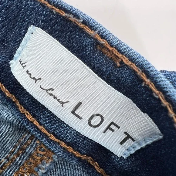 Loft Jeans Bundle Curvy Straight Modern Straight Raw Hem Cuffed size 10 / 30 - Picture 6 of 16